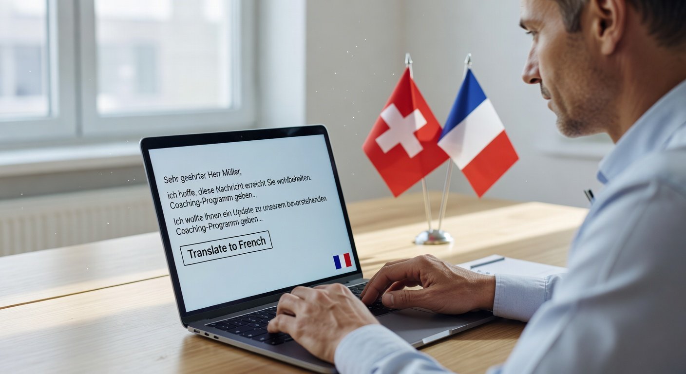 Schreib auf Deutsch, sende in 11 Sprachen