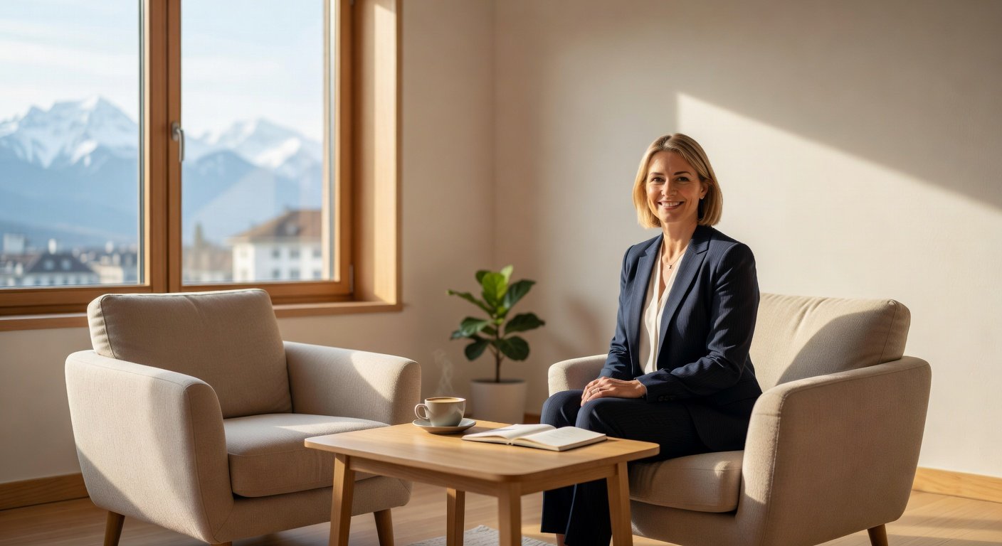 Schweizer Coach in einer Coaching-Sitzung